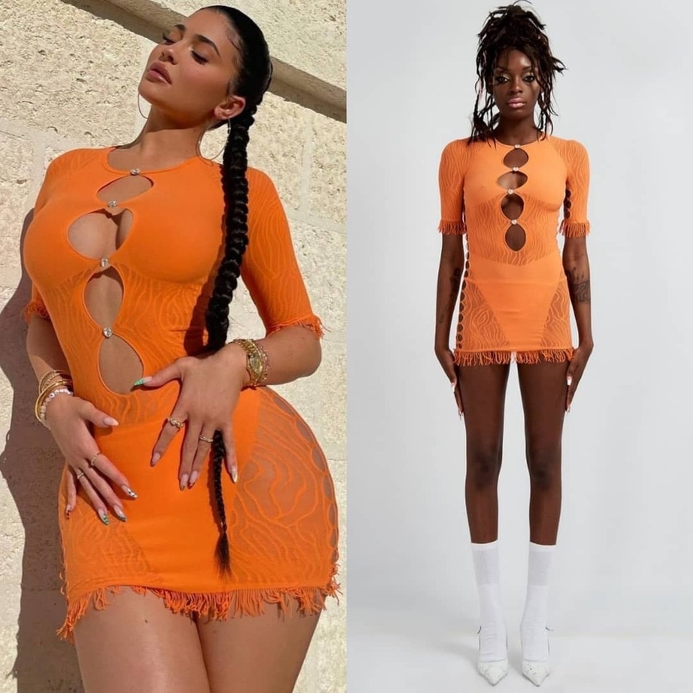 POSTER GIRL MIRANDA DRESS - TANGERINE 🍊
